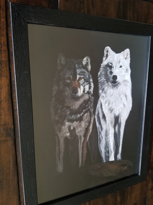 Framed Print of Painting, titled The Pack