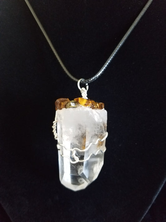 Arkansas Quartz Design Pendant