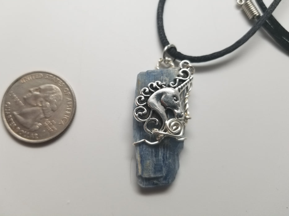 Unicorn Blue Kyanite Pendant