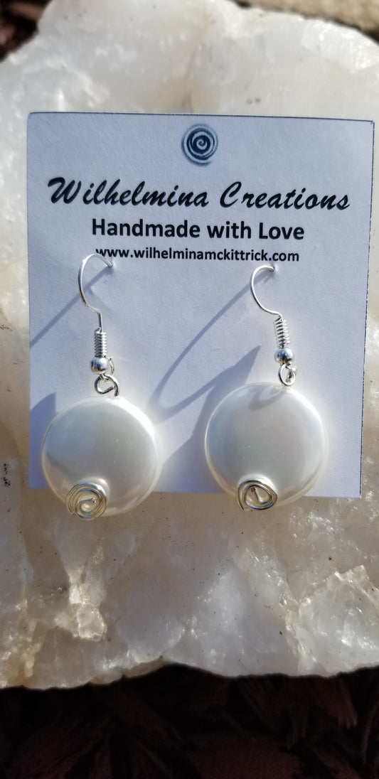 Pearl Shell  design Earrings