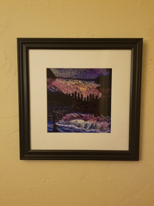 Framed Print of Painting, titled Nightfall