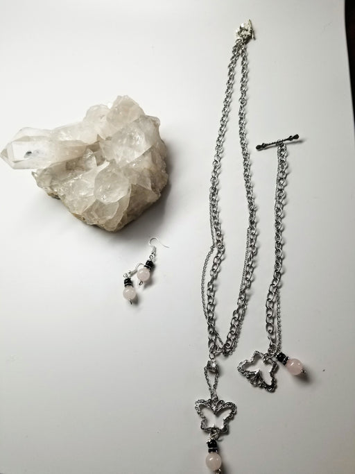 Necklace,  bracelet and earrings set