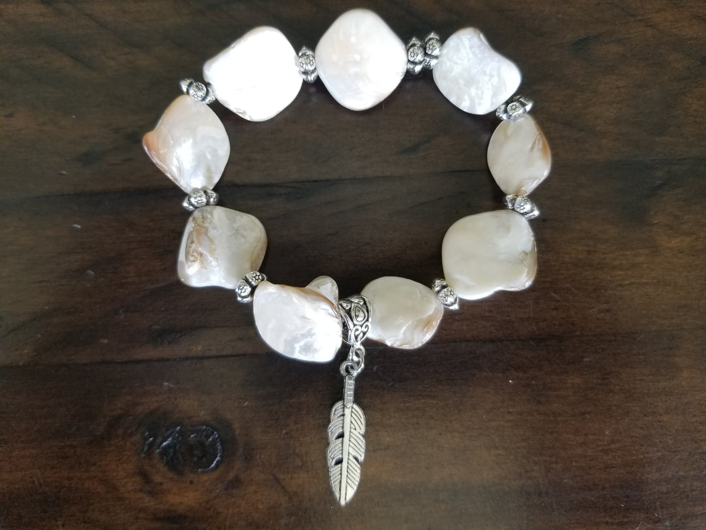 Natural Shell Bracelet  / Necklace Design Wilhelmina Creations