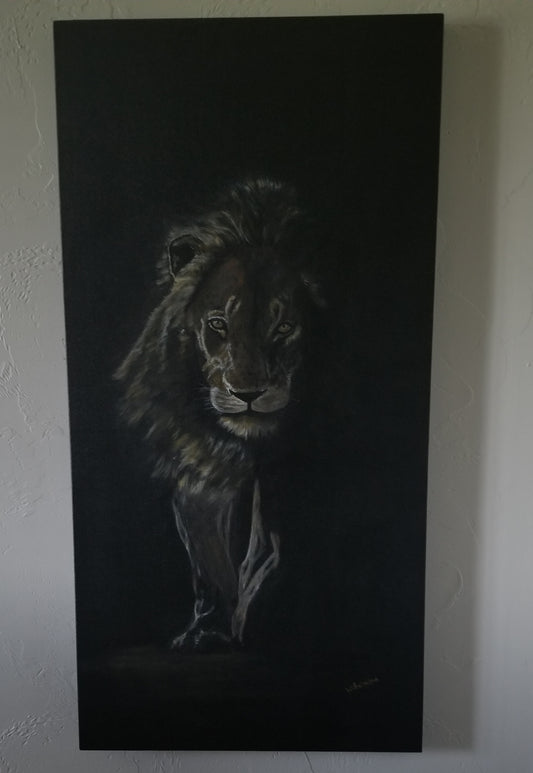 "Upon Arrival to my Kingdom", original acrylic painting by Wilhelmina