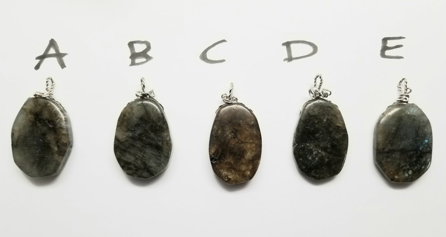 Labradorite Pendants - handmade by Wilhelmina