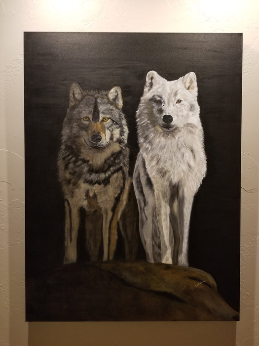 Framed Print of Painting, titled The Pack