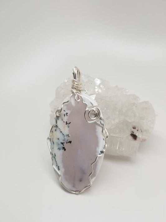 Dendritic Agate Pendant